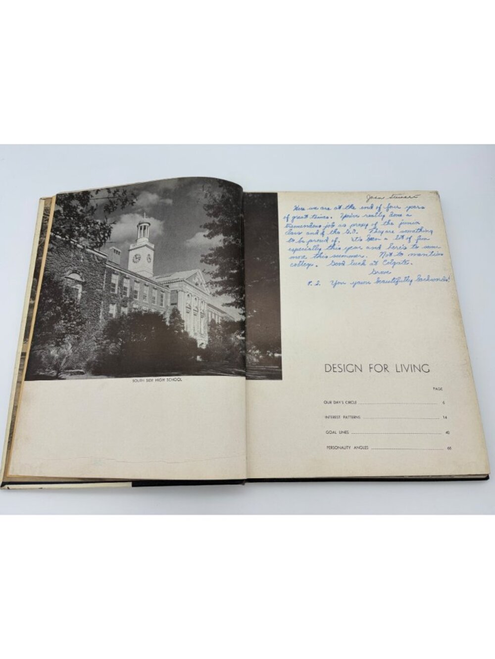 1953 The Tower South Side High School Yearbook John Stewart Watergate History NY - Picture 4 of 11